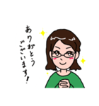 女性の丁寧な挨拶（個別スタンプ：3）