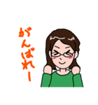 女性の丁寧な挨拶（個別スタンプ：13）