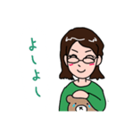 女性の丁寧な挨拶（個別スタンプ：15）