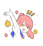 ピンク先輩とブルー看護師さん（個別スタンプ：1）