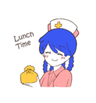ピンク先輩とブルー看護師さん（個別スタンプ：3）