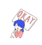 ピンク先輩とブルー看護師さん（個別スタンプ：7）