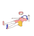 ピンク先輩とブルー看護師さん（個別スタンプ：16）