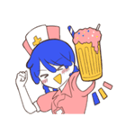 ピンク先輩とブルー看護師さん（個別スタンプ：18）