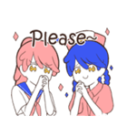 ピンク先輩とブルー看護師さん（個別スタンプ：19）