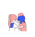 ピンク先輩とブルー看護師さん（個別スタンプ：26）