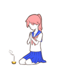 ピンク先輩とブルー看護師さん（個別スタンプ：33）