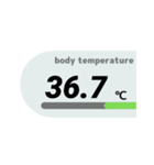 見やすい体温・検温記録（個別スタンプ：4）