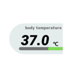 見やすい体温・検温記録（個別スタンプ：7）
