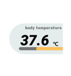 見やすい体温・検温記録（個別スタンプ：13）