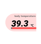見やすい体温・検温記録（個別スタンプ：30）