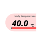 見やすい体温・検温記録（個別スタンプ：37）