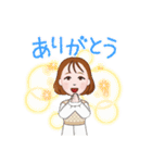 女の子のLINE LIFE（個別スタンプ：2）