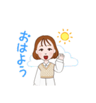 女の子のLINE LIFE（個別スタンプ：5）