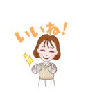 女の子のLINE LIFE（個別スタンプ：8）