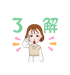 女の子のLINE LIFE（個別スタンプ：10）