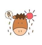 競馬をするぽにすけ（個別スタンプ：9）