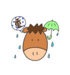 競馬をするぽにすけ（個別スタンプ：11）