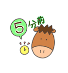 競馬をするぽにすけ（個別スタンプ：22）