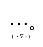 顔文字スタンプ2(^ω^)（個別スタンプ：6）