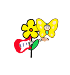 ♪動く♪ダンスする花とチョウチョと音楽☆（個別スタンプ：8）