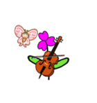 ♪動く♪ダンスする花とチョウチョと音楽☆（個別スタンプ：24）