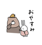 優しいお色＊くま。時々うさぎ。（個別スタンプ：24）