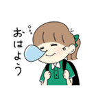 テニスガール＆ボーイ3(日常編)（個別スタンプ：1）