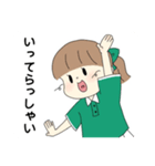 テニスガール＆ボーイ3(日常編)（個別スタンプ：2）
