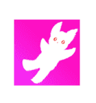 ちぎり絵うさぎ心の叫び（個別スタンプ：34）