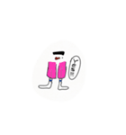 カラフル靴下な女の子（個別スタンプ：1）