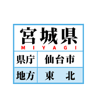 学習スタンプ【日本地図/東日本】（個別スタンプ：7）