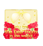 英語版【飛び出す】母の日！ 花が咲く！（個別スタンプ：10）