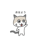 カフェラテねこの日常。（個別スタンプ：1）