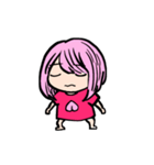 ピンク髪女子の顔芸（個別スタンプ：11）