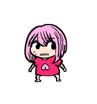 ピンク髪女子の顔芸（個別スタンプ：22）
