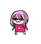 ピンク髪女子の顔芸（個別スタンプ：23）