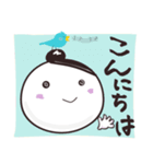 おだんご＆青い鳥（個別スタンプ：24）