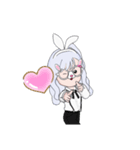 ウサギのrabbit（個別スタンプ：1）