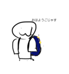 鼻をすするオイラが描く絵1（個別スタンプ：22）