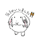 うさぎのはるちゃん。（個別スタンプ：1）