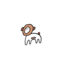 愉快などうぶつとこびと（個別スタンプ：3）