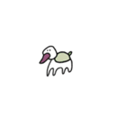 愉快などうぶつとこびと（個別スタンプ：8）