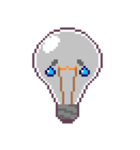 かわいい電球くん（ドット絵）（個別スタンプ：11）