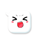 表情豊かなふきだしちゃん（個別スタンプ：7）