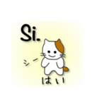 【日本語〜スペイン語】通訳する猫(修正版)（個別スタンプ：17）