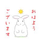 ひとこと白うさぎ（個別スタンプ：36）