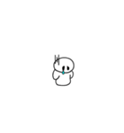 真っ白ニーパン！（個別スタンプ：16）