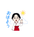 昭和風な女子（個別スタンプ：5）