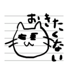 ノートの片隅に描いたネコ（個別スタンプ：10）